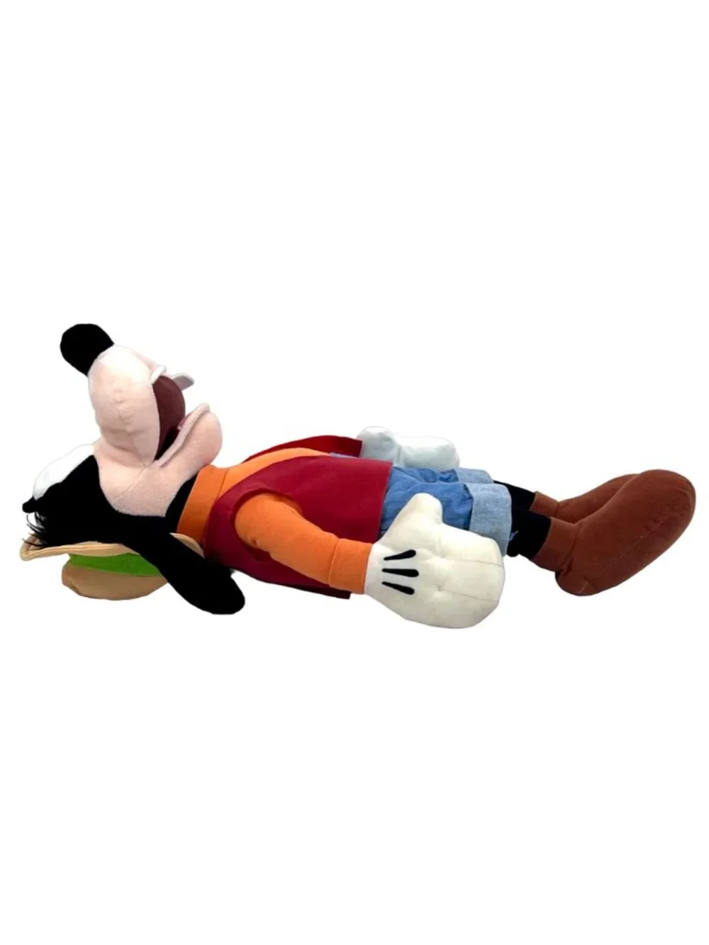 Goofy 20” Plush Toy Disney Parks Authentic Original Gone Fishing Outfit EUC